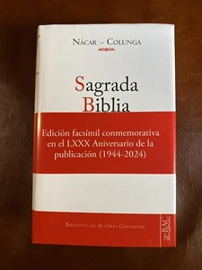 Sagrada Biblia Nácar Colunga 1944-2024 Edición Facsímil Conmemorativa (80 Años) - Imagen 1 de 24