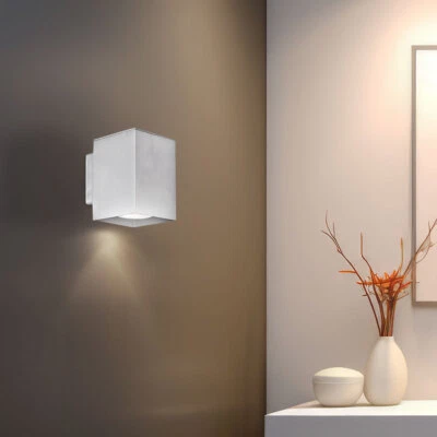 Parete Salotto Lampada da Argento LED Movimento per Scale Alluminio H 10,6 CM - Immagine 1 di 4