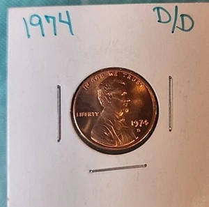 1974 d/d DDO penny error Red - Picture 1 of 4