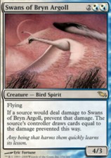 Swans of Bryn Argoll - Foil - Shadowmoor - LP, English MTG Magic FLAT RATE SHIP