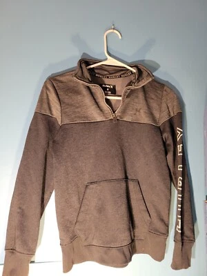 Sudadera Hurley Mujer 1/4 Cremallera Gris/Negro Dri Fit Talla M Foto 1 de 4