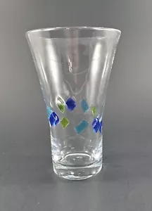 Global Amici Harlekin II (blau & grün) Longdrink glatt mundgeblasen Schmelzglas - Bild 1 von 8