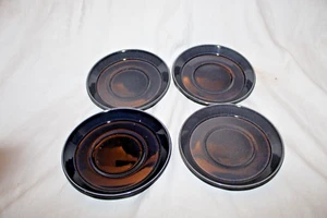 Portmeirion Cypher Salatteller X6 Vintage Retro Dunkelblau Farbe - Bild 1 von 9