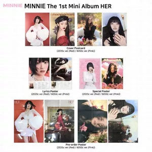 (G)I-DLE G-IDLE MINNIE 1er Mini Álbum HER Letras Especiales Póster Postal KPOP - Imagen 1 de 25