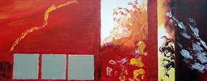 ORIGINAL ACRYLBILD - 20cm x 50cm - Picture 1 of 1