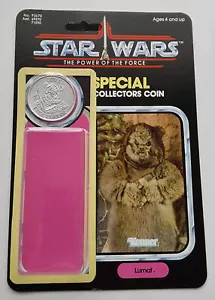 VINTAGE LUMAT CARD KIT POWER OF THE FORCE LAST17 REPRO COIN - Foto 1 di 2