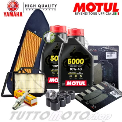 MOTUL - NGK - BANDO - BRAKING KIT TAGLIANDO YAMAHA X-MAX 250 2007 2008 2009 XMAX OLIO PASTIGLIE FILTRI RULLI