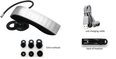 SilveR Aliph Jawbone prime 2nd edition Ear-Hook Headset noise assist Bluetooth - Image 1 of 2