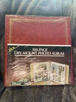 Álbum de fotos vintage de montaje en seco 50 hojas 100 páginas "Magic Cling" rojo Foto 1 de 3
