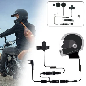 Kask motocyklowy Wyścigi Zestaw słuchawkowy Słuchawki Mikrofon do radia BaoFeng UV-5R Kenwood- - Zdjęcie 1 z 22
