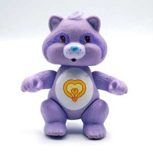 Figura de mapache corazón brillante Care Bear Cousins 1985 vintage suelta | Kenner 3,5′′ - Imagen 1 de 9