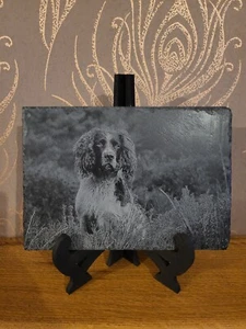 Posavasos personalizados de pizarra grabada con láser, imágenes, marca, idea de regalo - Imagen 1 de 6