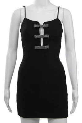 Mini vestido ceñido al cuerpo negro sin mangas talla XS de Zara para mujer Foto 1 de 4