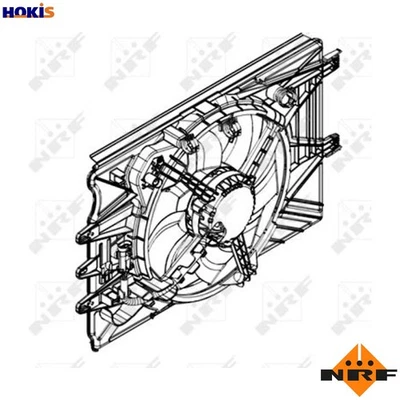 FAN ENGINE COOLING 47594 FOR 312A2/199B6.000 0.9L 2cyl 199B4/330A1.000 1.2L 4cyl - Image 1 of 4