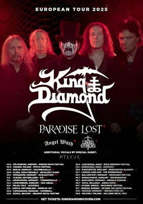 KING DIAMOND Spider Lily 2025 Europe UK Tour Poster - Wall Decor, No Frame - Image 1 of 4