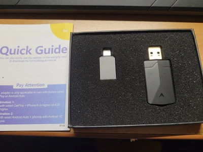 Carplay Wireless Adapter 2 in 1 Chiavetta Convertitore Android Auto/Car play  - Immagine 1 di 4