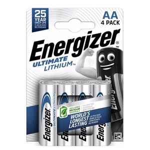 Pack of 4 Energizer Ultimate AA Lithium Batteries (E301535300) - Picture 1 of 3