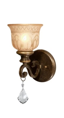 Crystorama Lighting Group 7501-CL-SAQ Norwalk 14" de alto pared - bronce Foto 1 de 2