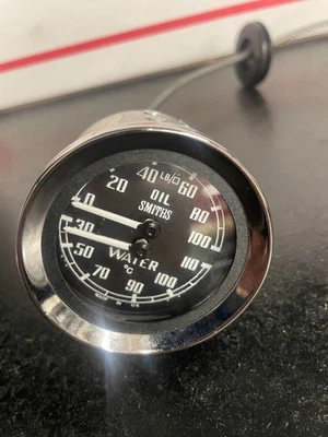 Dual Gauge, Smiths Oil Pressure and Water Temperature - Image 1 of 4