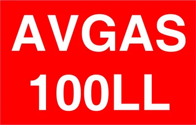 WOOTTON INDUSTRIES AVGAS 100LL Signs Stickers 11cmx7cm Caution Warning Danger Hazard [V61-AVGAS]