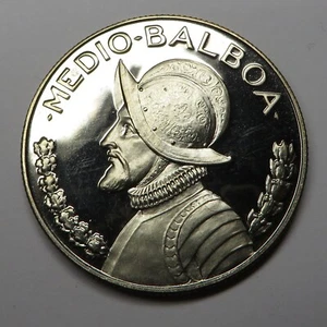 Panama 1/4 Balboa 1974 Copper-Nickel Clad Copper KM#11.2a Proof - Picture 1 of 2
