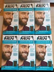 Just For Men M45 Moustache & Beard Dark Brown Black X6 JUST £50.79 & FREE POST - Picture 1 of 12