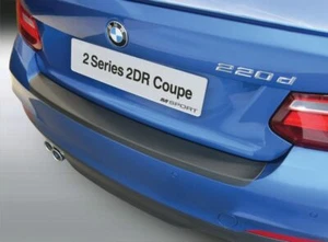 REAR BUMPER SCRATCH PROTECTOR BLACK for BMW F22 2DR COUPE M SPORT 2.14 21 RBP832 - Picture 1 of 4