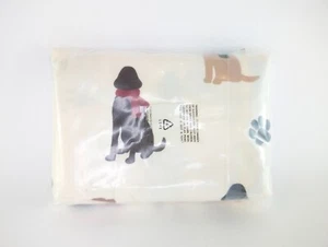 The Company Store Flannel Dog Woof Woof 2 Standard Pillow Cases New - Picture 1 of 5