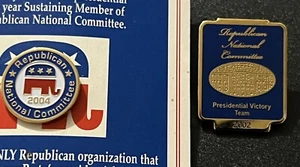 *2004 Republican National Committee & 2002 RNC Presidential Victory Team Pin - Picture 1 of 3