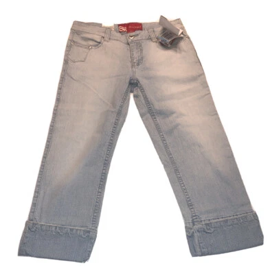 Eckored Girls Capri Blue Jeans Cuffed Size 5- NEW WITH TAGS - Image 1 of 4