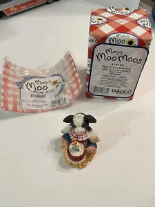 Vintage 1997 Mary’s Moo Moos Enesco “Not So Terri-bull Two” Cake #2 Figurine - Picture 1 of 9