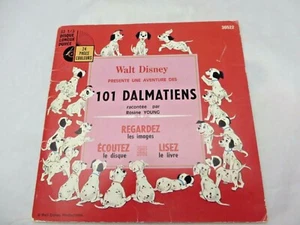 Disneyland LP Record Book Read along FRENCH 101 Dalmatiens Disney - Picture 1 of 5