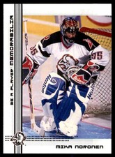 2001-02 Be A Player Memorabilia Mika Noronen #448