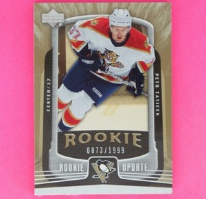 PETER TATICEK 2005  ROOKIE  0873/1999  #137  Florida Panthers   LOT EC