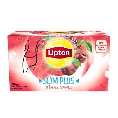 Lipton Slim Plus - Forma de té - Cereza - 80 bolsas (4 cajas) Foto 1 de 3