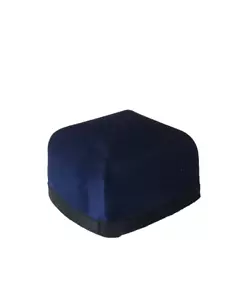 UZBEKISCHER HERREN GEBET DOPPI KUFI HUT - GRÖSSE 57 CM - BLAU MIT SCHWARZEM BESATZ - Bild 1 von 4