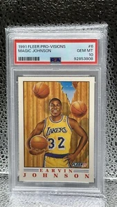 1991-92 Fleer - Pro Vision #6 Magic Johnson - Foto 1 di 2