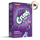 3x Packs Crush Grape Flavor Drink Mix Singles To Go | 6 Sticks Per Pack | .47oz