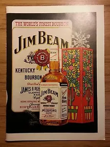 ANUNCIO IMPRESO DE COLECCIÓN 1974 Jim Beam Bourbon Whiskey - Imagen 1 de 1