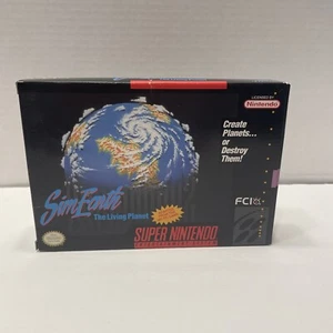 SimEarth: The Living Planet SNES (No Manual / Inner Tray) - Picture 1 of 7
