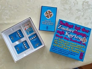 Zaubern - Zauberartikel-34 Kartentricks mit 24 Zauberkarten und mehreren 32 Skat - Bild 1 von 1
