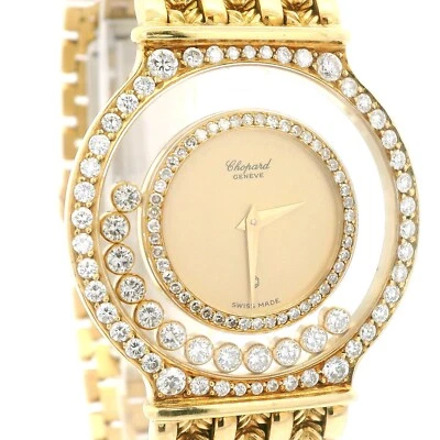 Lujoso Reloj Chopard Happy Diamonds 18K/con 2 Biseles de Diamantes DE COLECCIÓN Foto 1 de 4