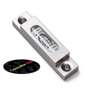 Frasco de vidrio de precisión de metal Spirit nivel de burbuja transparente 66 mm (2 5/8 x 9/16 pulgadas) - Imagen 1 de 5