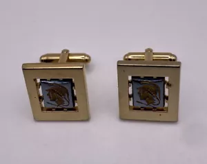 Vintage Spartan Roman Cufflinks✅GRAY AND GOLD COLOR✅ - Picture 1 of 4