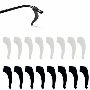 5 paia occhiali antiscivolo ganci per orecchie punta occhiali impugnatura supporto tempio silicone - Foto 1 di 11