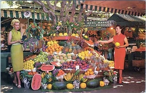Farmers Market Los Angeles California Postcard P34552 Unposted - Bild 1 von 2