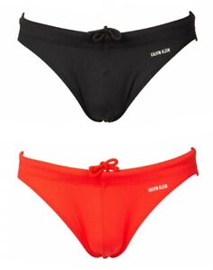 Men's swim briefs CK CALVIN KLEIN swimming pool with logo behind elastic and con