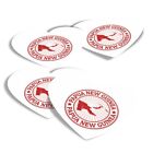 4x Heart Stickers - Papua New Guinea Map Travel #5483