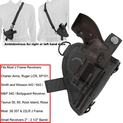 Sling Shoulder Holster Gun Bag for Most J Frame Revolver S&W 42/36/37/38/340/360 - Image 1 of 4
