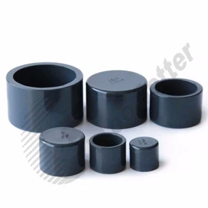 PVC Kappe Endkappen Stopfen Blind Φ20mm~110mm grau selbstklebend Ablaufrohr Fittinge - Bild 1 von 9